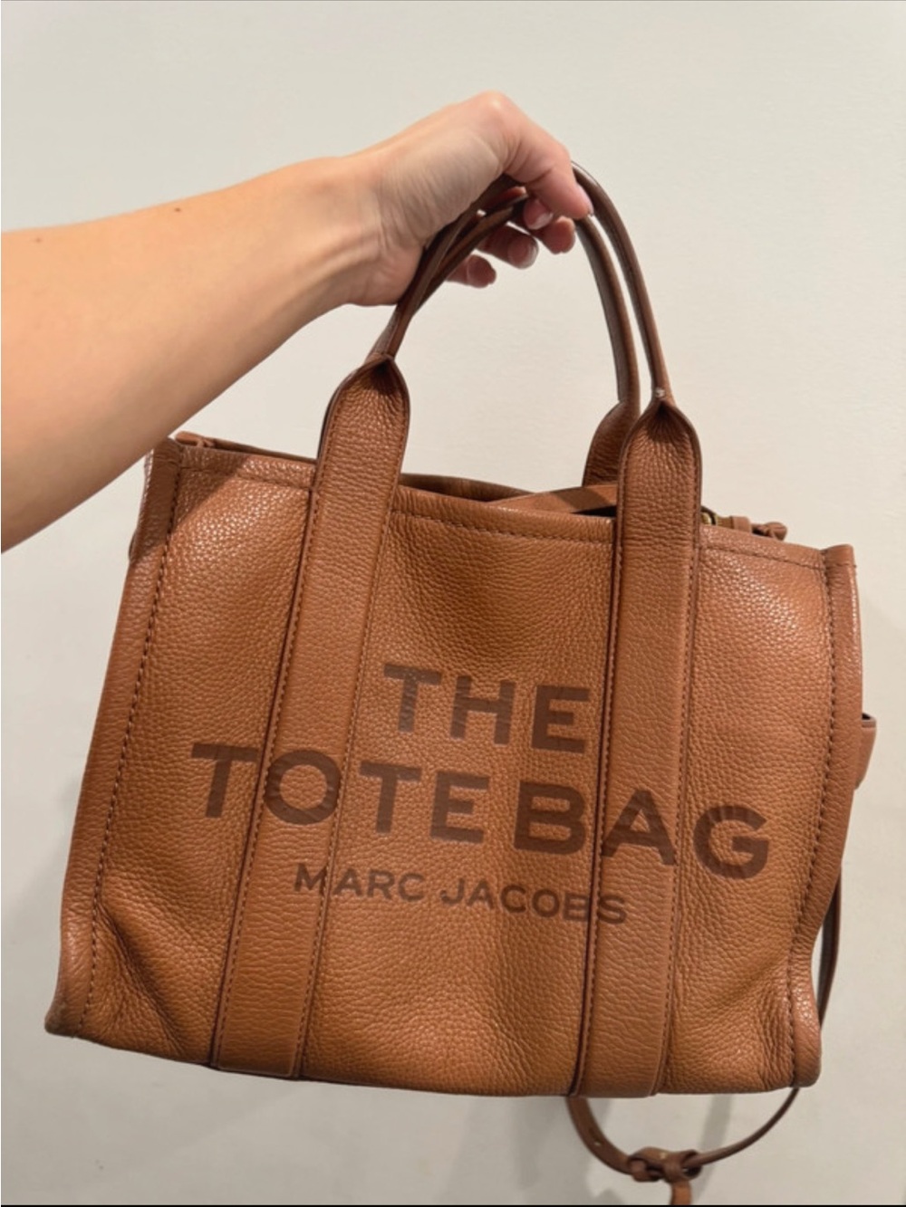 Marc Jacobs The Tote Bag in Cognac Brown Leather